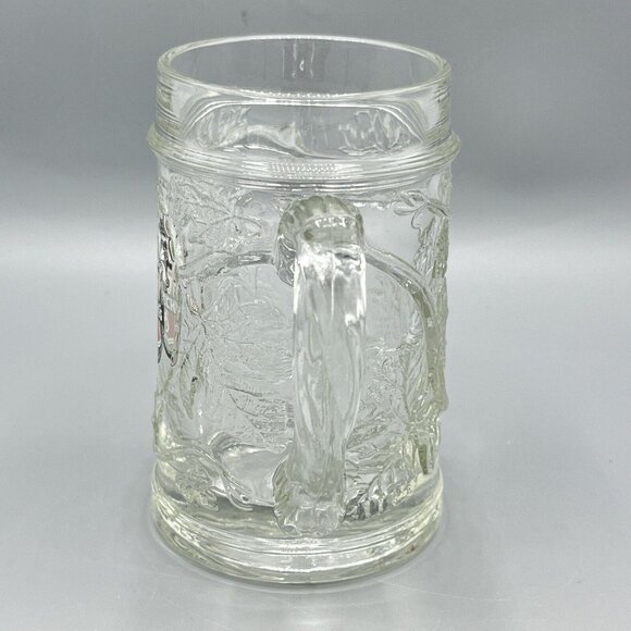 Beck's Beer Logo Handled Textured Glass Heavy 10oz Beer Mug Germany - Picture 2 of 5
